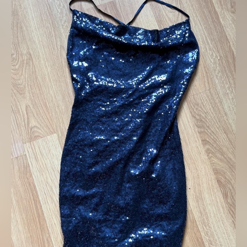 Docela navy cowl neck dress. Size medium